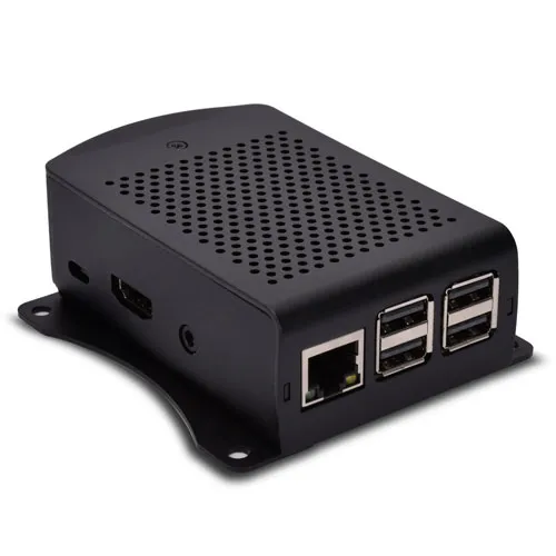 black raspberry pi 3 aluminum case