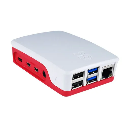 port side of raspberry pi office case