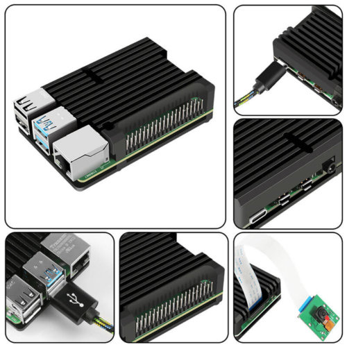 Aluminum Raspberry Pi Armor Case for Pi 4 14 parts Raspberry Pi Armor Case
