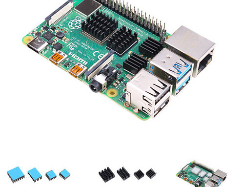 Raspberry Pi 4 Heatsink Black Silver Set (4pcs) China Wholesale