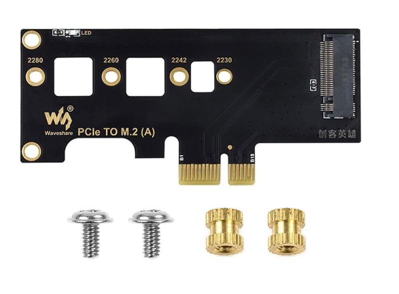 Efficient NVMe M.2 SSD PCIe to M.2 Adapter for Raspberry Pi CM4 15 22 1 6