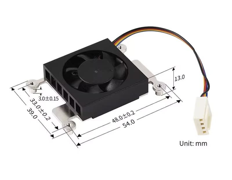 Factory Supply 12V Raspberry Pi Fan For Compute Module 4 (CM4) 15 22 1 8