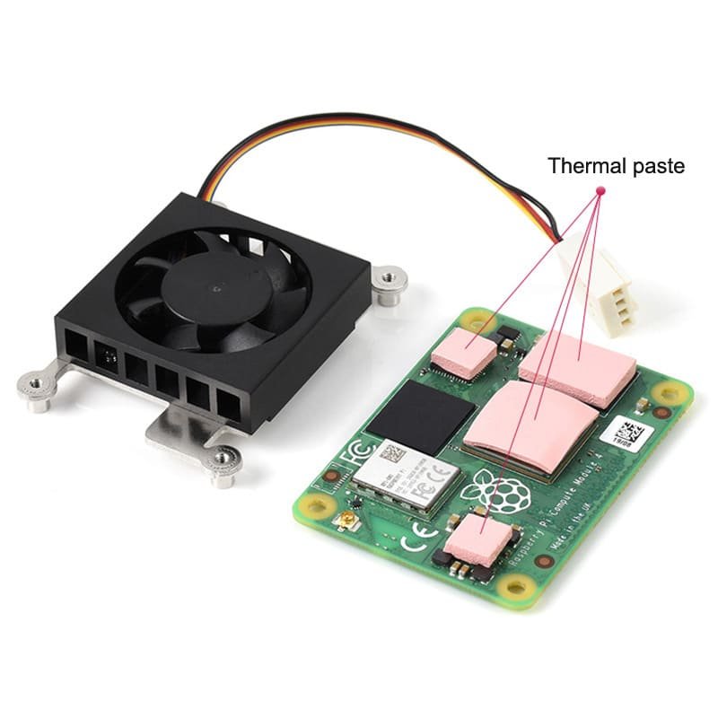 Factory Supply 12V Raspberry Pi Fan For Compute Module 4 (CM4) 14 22 2 7