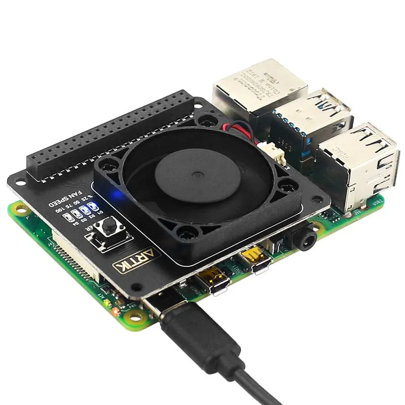 Raspberry Pi 4B / 3B+/3B Argon Power Switch Adjustable Speed Fan And Thermal Intelligent Monitoring 3 Raspberry Pi 4B Adjustable Speed Fan