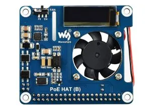 Expansion Board Built-in Cooling Fan For Raspberry Pi 4B/3B+ with 802.3af PoE network 3 Expansion Board Built-in Cooling Fan For Raspberry Pi 4B/3B+