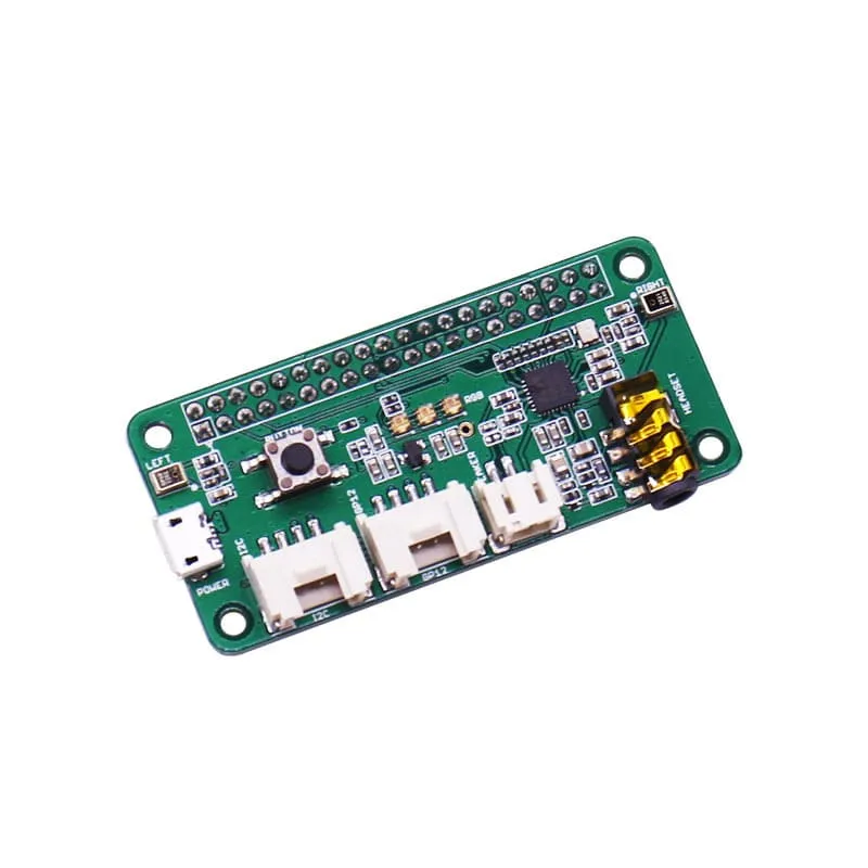ReSpeaker Dual Microphone Array Intelligent Stereo Voice For Raspberry Pi 0/4B/3B+ 4 ReSpeaker Dual Microphone For Raspberry Pi 0/4B/3B+