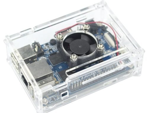 Clear Orange Pi PC Acrylic Case with Fan Dissipation Radiator