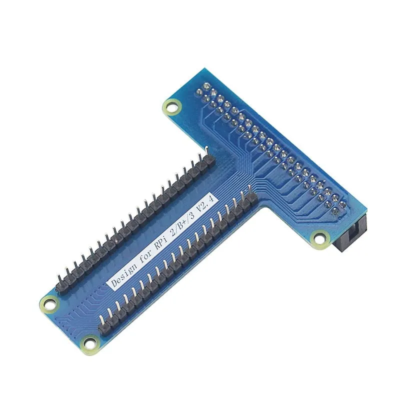 Raspberry Pi 4B/3B+ GPIO T-type Expansion Board with 40Pin Rainbow Cable 8 Raspberry Pi 4B/3B+ GPIO T-type Expansion Board