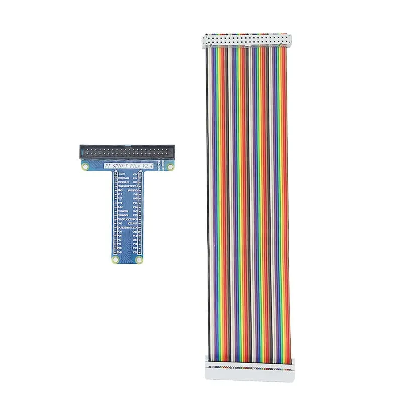 Raspberry Pi 4B/3B+ GPIO T-type Expansion Board with 40Pin Rainbow Cable 9 Raspberry Pi 4B/3B+ GPIO T-type Expansion Board