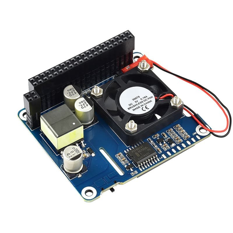 Expansion Board Built-in Cooling Fan For Raspberry Pi 4B/3B+ with 802.3af PoE network 9 Expansion Board Built-in Cooling Fan For Raspberry Pi 4B/3B+