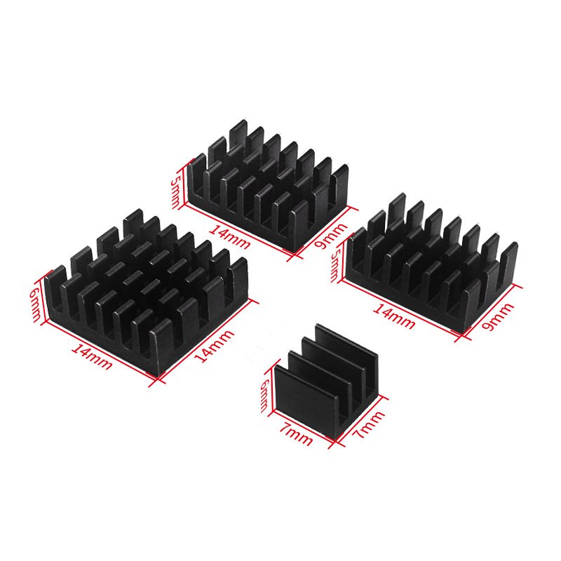 Aluminum 4pcs Orange Pi 5 Heat sink Radiator Cooling Pad 8 Orange Pi 5 Heat sink