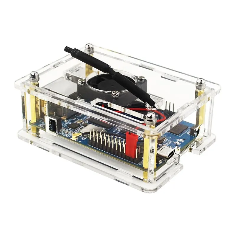 Hot Acrylic Protective Orange Pi 3 LTS Case With Cooling Fan 6 Orange Pi 3 LTS Case With Fan