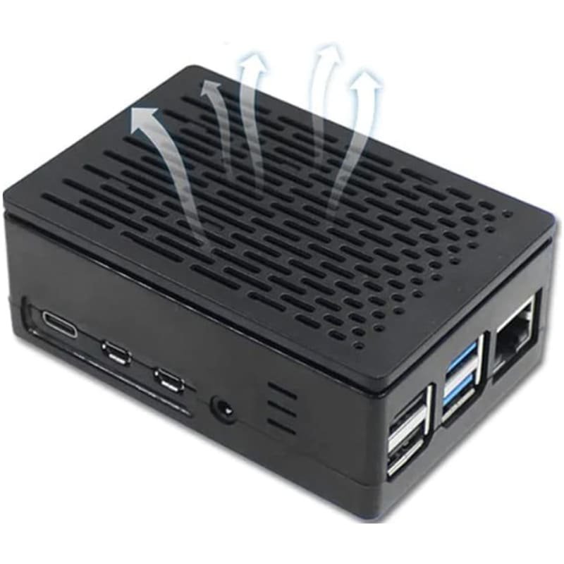 Hot Raspberry Pi 4B ABS Case Plastic Shell Black Box Compatible With LCD Or Fan 16 22 2 7