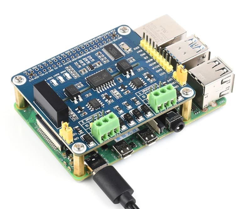 2-Channel Isolated RS485 Expansion Board Communication module for Raspberry Pi 4B/3B+ 13 333 3