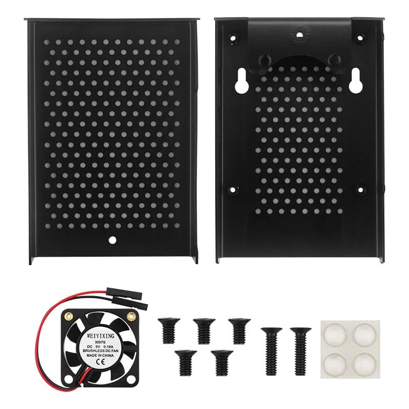 Hot Sale Factory Raspberry Pi 4B Metal Aluminum Case 9 Raspberry Pi 4B Metal Aluminum Case