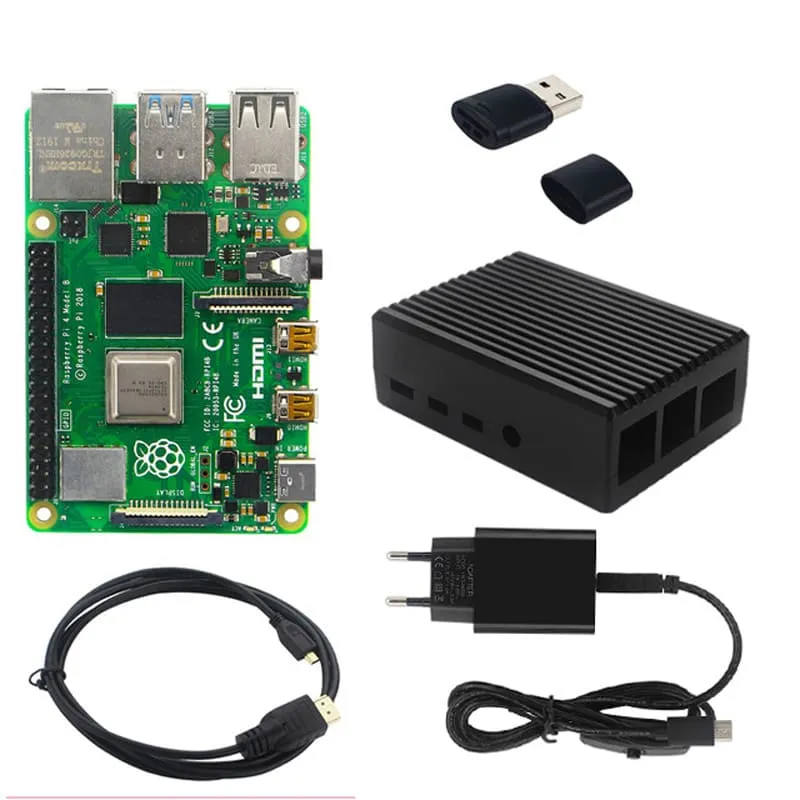 2013 Original Raspberry Pi 4 Model B Starter Kits ( Aluminum Case) 7 Raspberry Pi 4 Model B Starter Kits