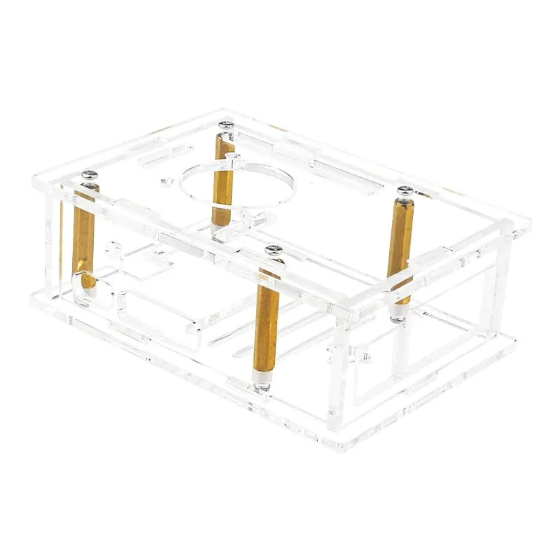 Raspberry Pi 5 Acrylic Case Transparent Shell Enclosure with Fan 7 Raspberry Pi 5 Acrylic Case