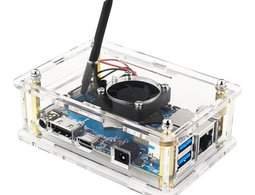 Orange Pi 4 LTS case Acrylic protective case with cooling fan