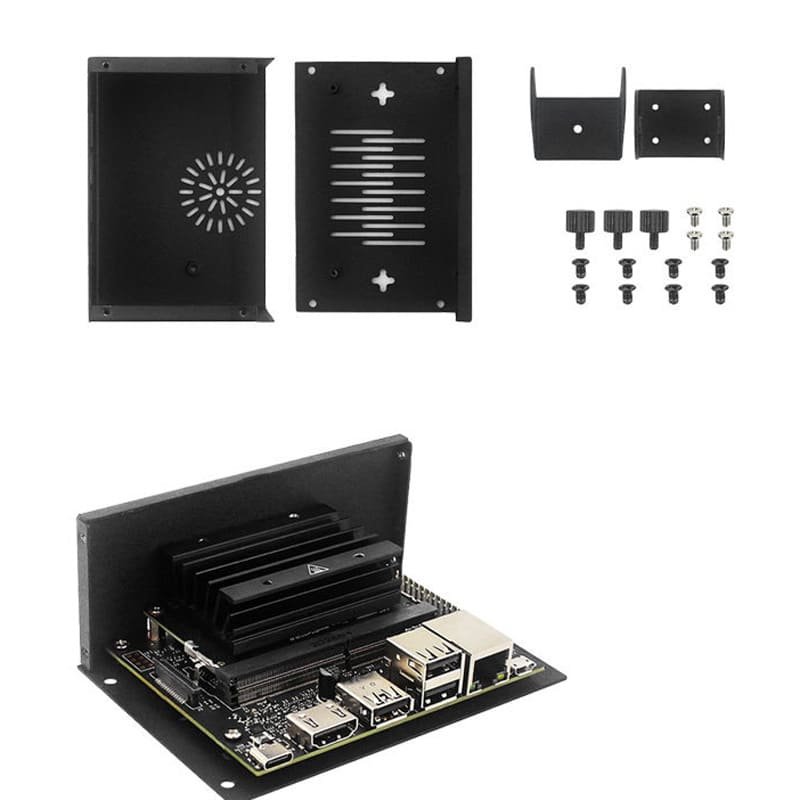 New Design Metal Case for Jetson Nano 2GB with Camera Mounts 17 1