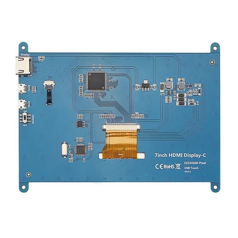 7 inch IPS LCD with Capacitive Touch Display Module for Raspberry Pi 4B/3B+ 8 7 inch Raspberry Pi 4B Touch Display