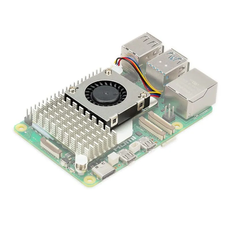 Latest Aluminum Raspberry Pi 5 Original Cooling Fan with Heatsink 9 Raspberry Pi 5 Fan with Heatsink 2