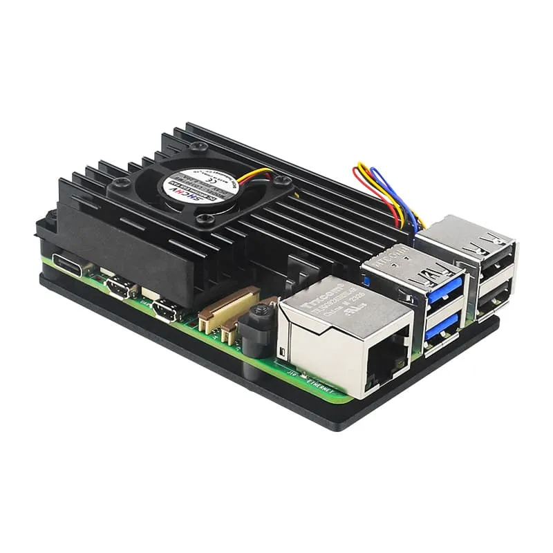 Latest Aluminum Alloy Raspberry Pi 5 Case with Cooling Fan 10 raspberry pi 5 case with fan