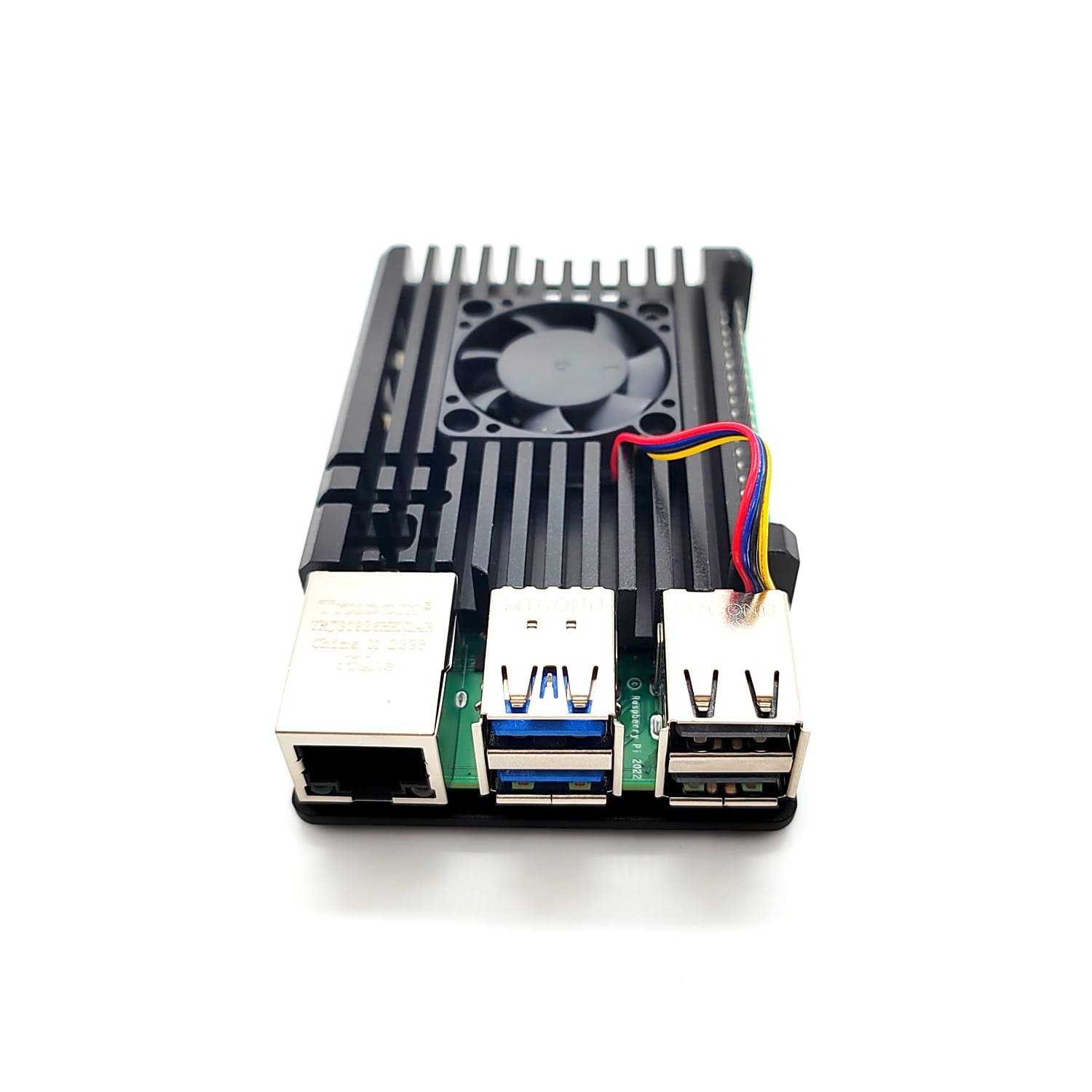 thumbnail image 2 of Aluminum Case W/ 4010 PWM Fan For Raspberry Pi 5 8GB/4GB - Black 2 of 4