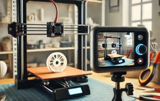 Time Lapse Scene of 3D Printing with Webcam