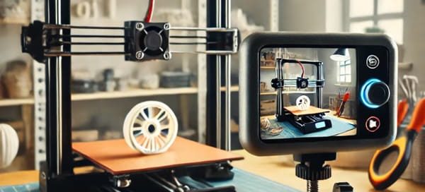 Time Lapse Scene of 3D Printing with Webcam