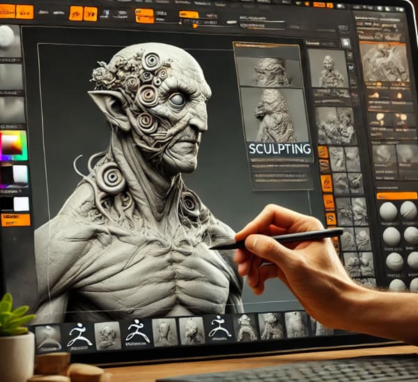 Software for 3D Printing: Top 15 Must-Have Design Tools 5 ZBrush Sculpting