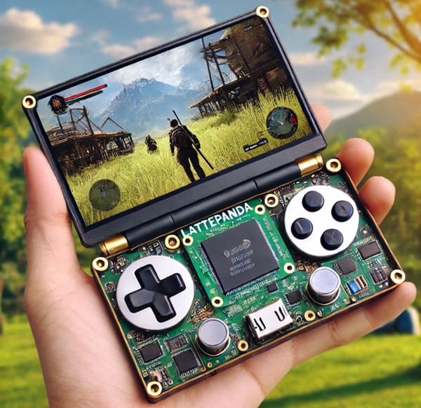 gaming console built using a LattePanda board