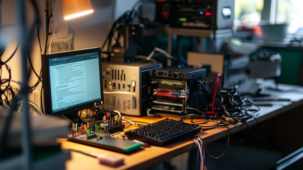 Raspberry Pi inside a small, secure, DIY tech setup