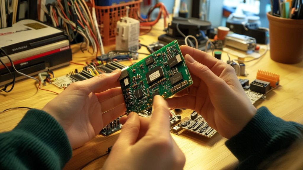 How To Setting up a Raspberry Pi Zero W for APRS SDR 3 A person’s hands assembling the Raspberry Pi Zero W into a DIY electronics project