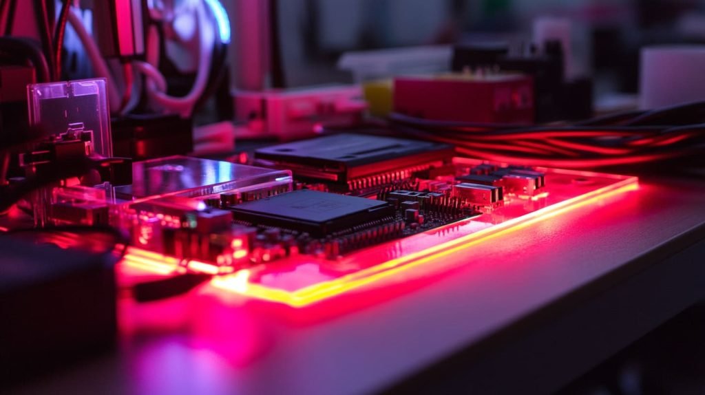 Raspberry Pi 4 Model B along with essential components like HDMI cables