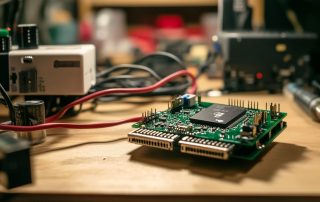 Raspberry Pi Zero W connected to an antenna