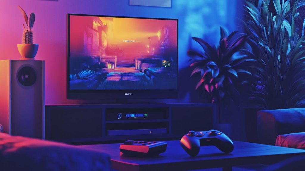 Raspberry Pi connected to a large TV-3
