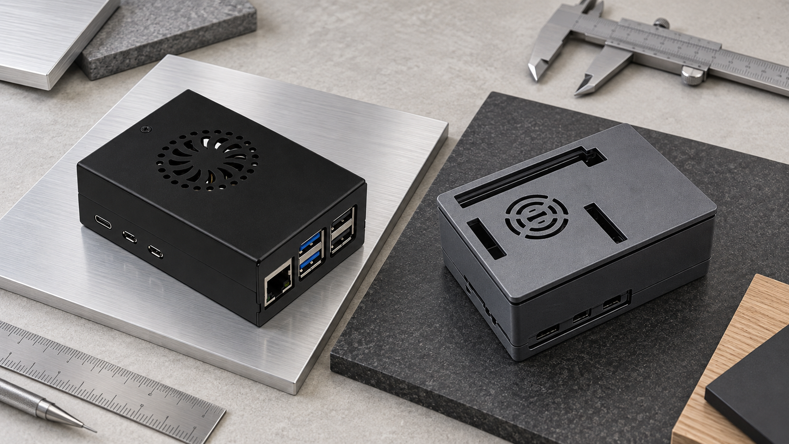 Aluminum vs ABS Raspberry Pi 5 Case: Key Differences 3 Controlled